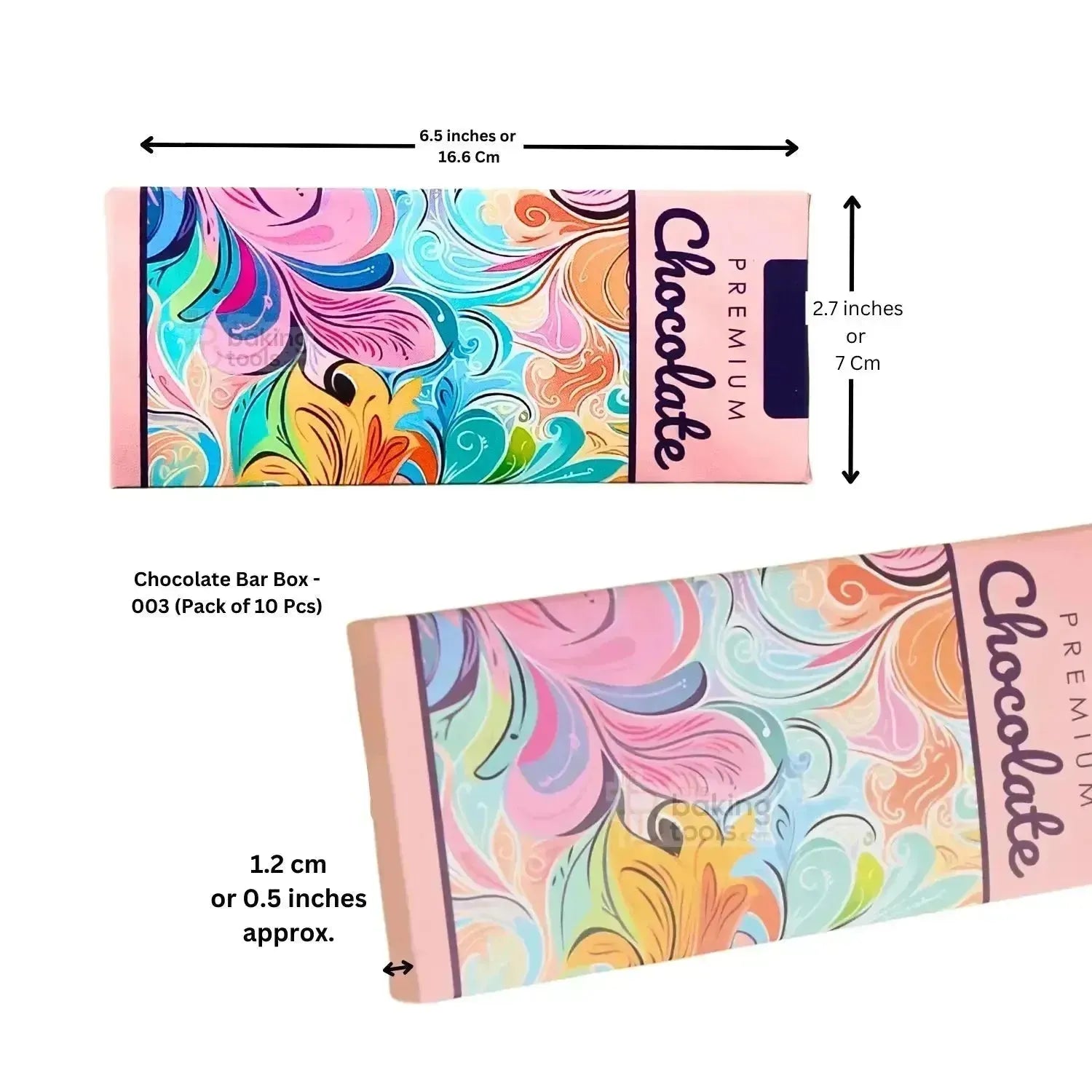 Chocolate Bar Box - 003 (Pack of 10 Pcs) - (1635 C) - thebakingtools.com